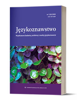 Językoznawstwo, okładka numeru 26/2026