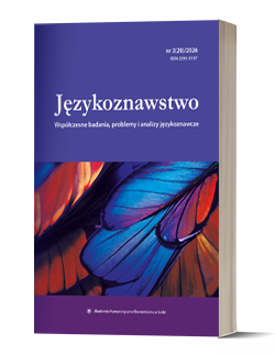 Językoznawstwo, okładka numeru 3/28/2026