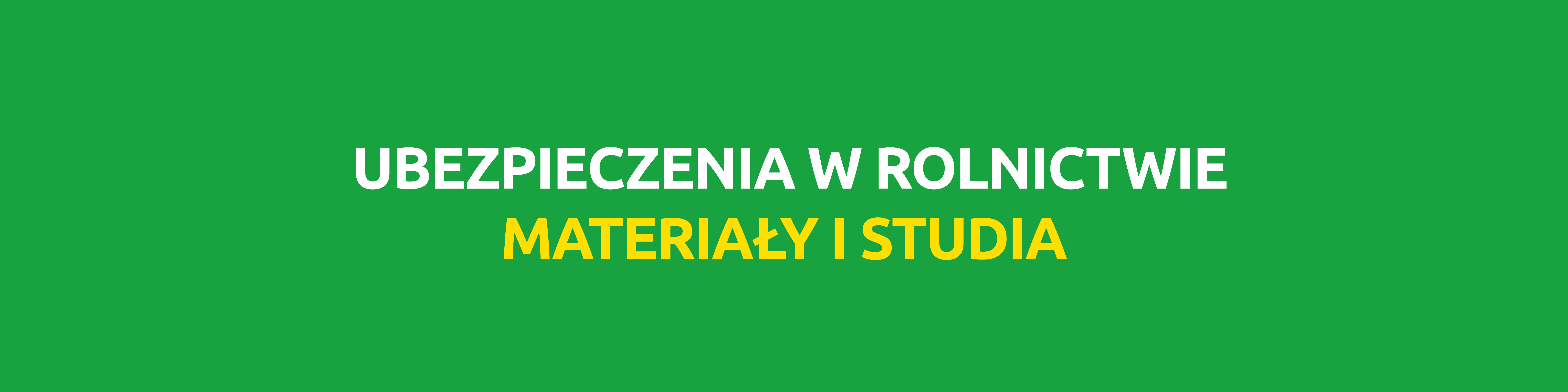 Baner Ubezpieczenia w Rolnictwie